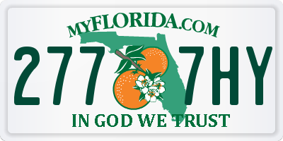 FL license plate 2777HY