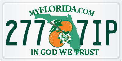 FL license plate 2777IP