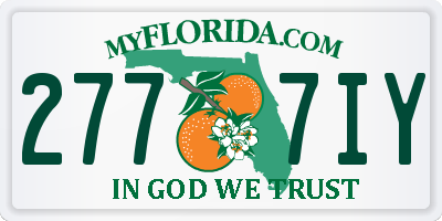 FL license plate 2777IY
