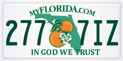 FL license plate 2777IZ