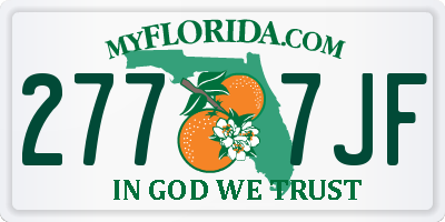 FL license plate 2777JF