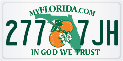 FL license plate 2777JH