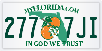 FL license plate 2777JI