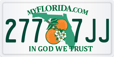 FL license plate 2777JJ