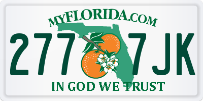 FL license plate 2777JK