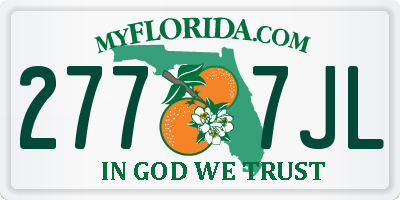 FL license plate 2777JL