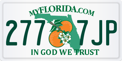 FL license plate 2777JP