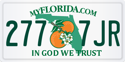 FL license plate 2777JR