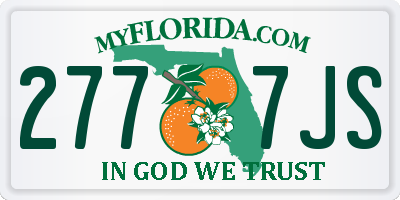 FL license plate 2777JS
