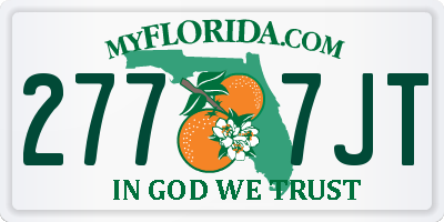 FL license plate 2777JT