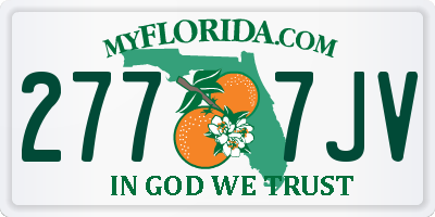 FL license plate 2777JV