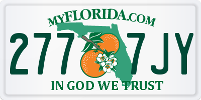 FL license plate 2777JY