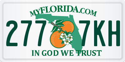 FL license plate 2777KH