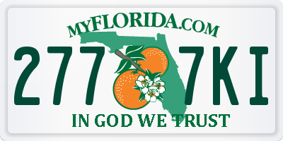FL license plate 2777KI