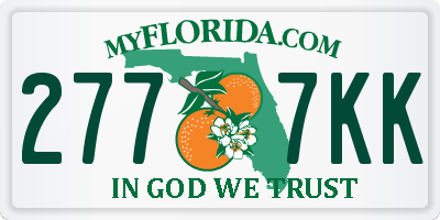 FL license plate 2777KK