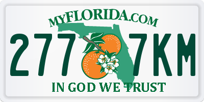 FL license plate 2777KM