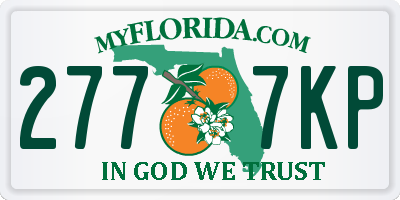 FL license plate 2777KP