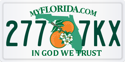 FL license plate 2777KX
