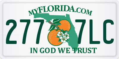 FL license plate 2777LC