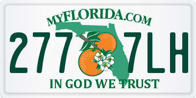 FL license plate 2777LH