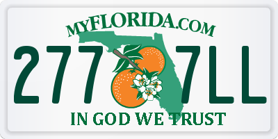 FL license plate 2777LL