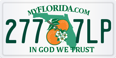 FL license plate 2777LP
