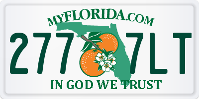 FL license plate 2777LT