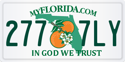 FL license plate 2777LY