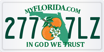 FL license plate 2777LZ