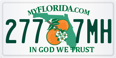FL license plate 2777MH