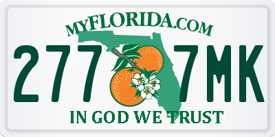FL license plate 2777MK
