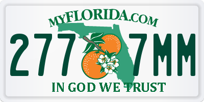 FL license plate 2777MM