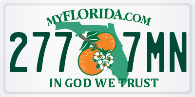 FL license plate 2777MN