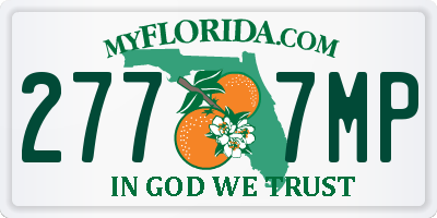 FL license plate 2777MP
