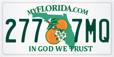 FL license plate 2777MQ