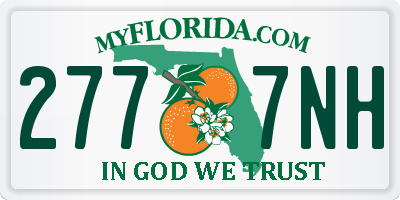 FL license plate 2777NH