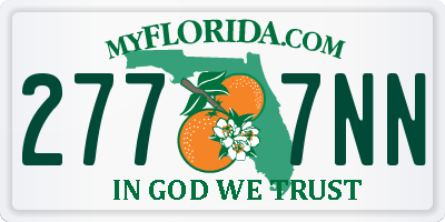 FL license plate 2777NN