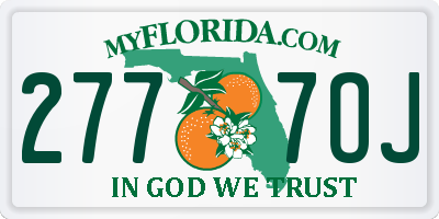 FL license plate 2777OJ