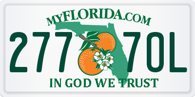 FL license plate 2777OL