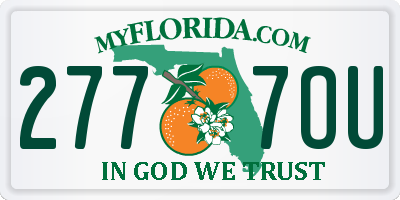FL license plate 2777OU