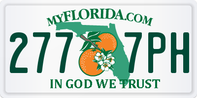 FL license plate 2777PH