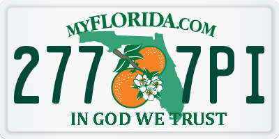 FL license plate 2777PI