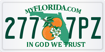 FL license plate 2777PZ