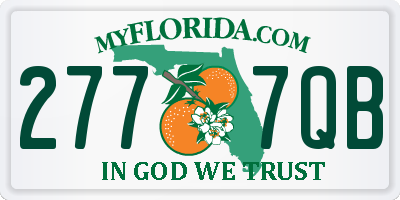 FL license plate 2777QB
