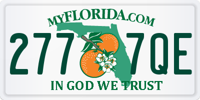 FL license plate 2777QE