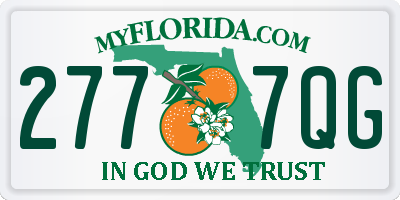 FL license plate 2777QG