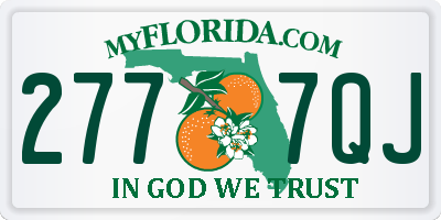 FL license plate 2777QJ