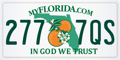 FL license plate 2777QS
