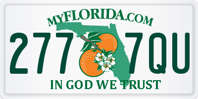 FL license plate 2777QU