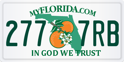 FL license plate 2777RB